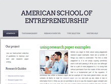 Tablet Screenshot of americanschoolofentrepreneurship.com